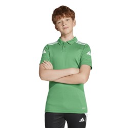 ADIDAS SQUADRA25 COTTON POLO JR. - TEAM GREEN/WHITE