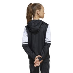 ADIDAS SQUADRA25 HOODY JR. - BLACK/WHITE