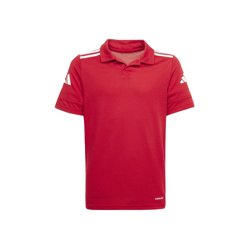 ADIDAS SQUADRA25 COTTON POLO JR. - TEAM POWER RED/WHITE