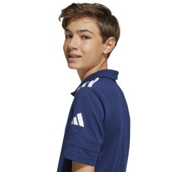 ADIDAS SQUADRA25 COTTON POLO JR. - TEAM NAVY BLUE 2/WHITE