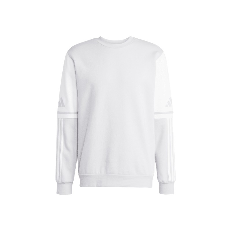 ADIDAS SQUADRA25 SWEAT CREW - TEAM LIGHT GREY/WHITE