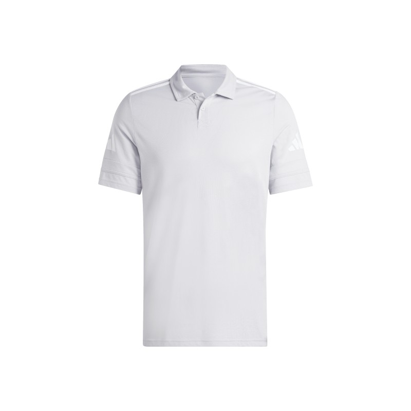 ADIDAS SQUADRA25 COTTON POLO - TEAM LIGHT GREY/WHITE