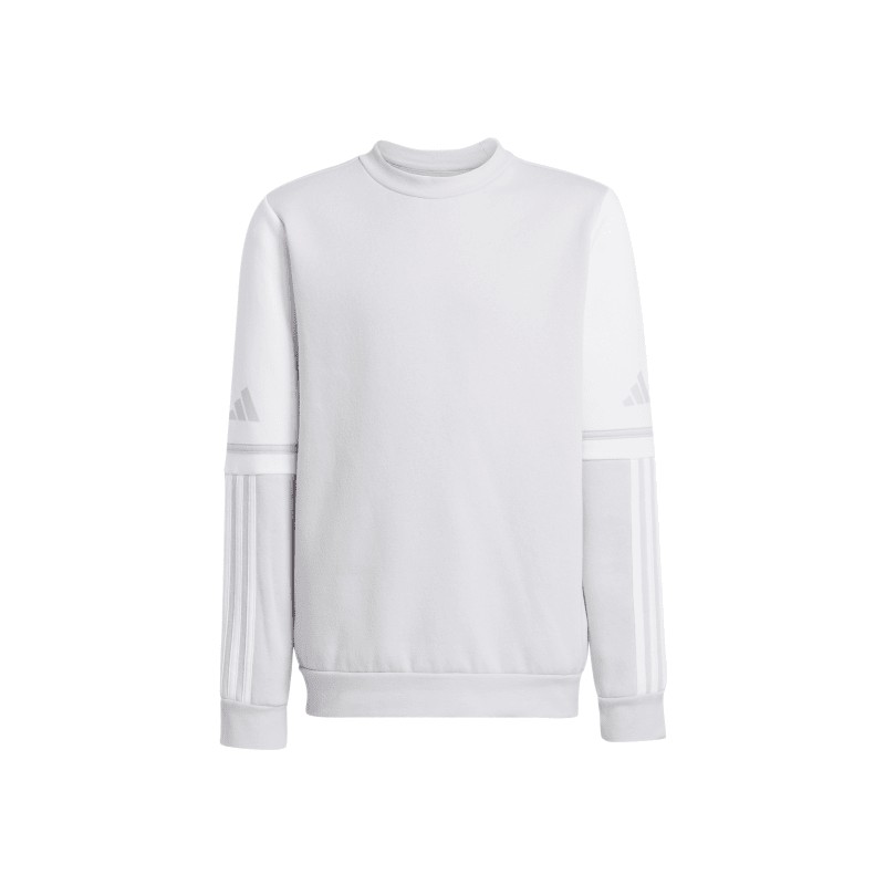 ADIDAS SQUADRA25 SWEAT CREW JR. - TEAM LIGHT GREY/WHITE