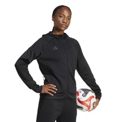 ADIDAS TIRO25 FULL ZIP HOODIE - BLACK