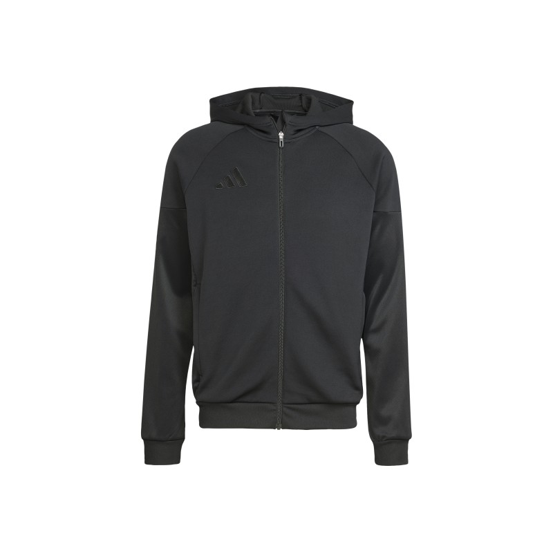 ADIDAS TIRO25 FULL ZIP HOODIE - BLACK