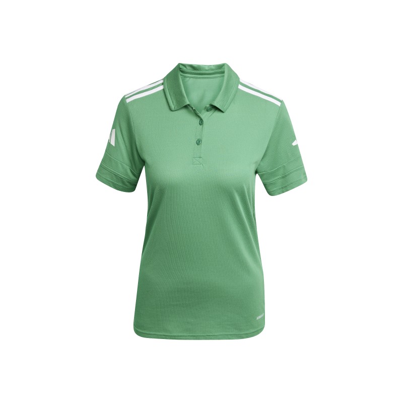 ADIDAS SQUADRA25 COTTON POLO - TEAM GREEN/WHITE
