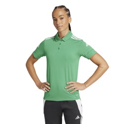 ADIDAS SQUADRA25 COTTON POLO - TEAM GREEN/WHITE