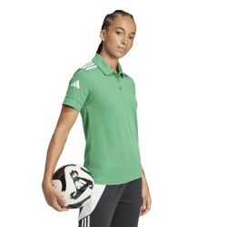 ADIDAS SQUADRA25 COTTON POLO - TEAM GREEN/WHITE