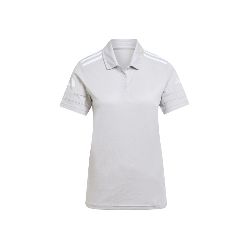 ADIDAS SQUADRA25 COTTON POLO - TEAM LIGHT GREY/WHITE