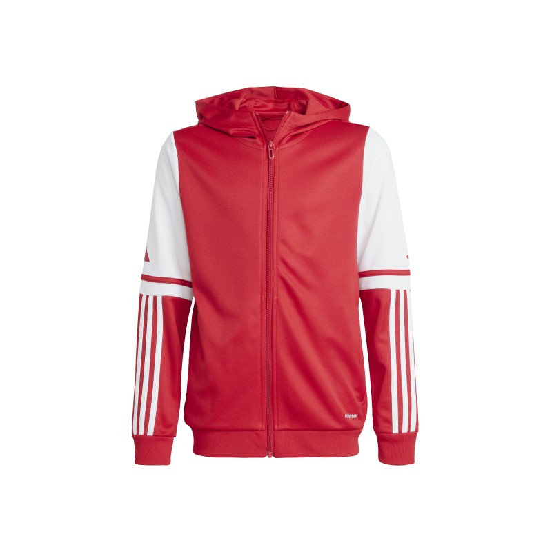 ADIDAS SQUADRA25 HOODY JR. - TEAM POWER RED 2/WHITE