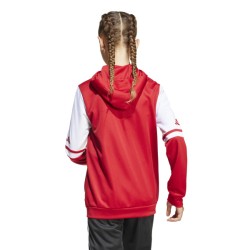 ADIDAS SQUADRA25 HOODY JR. - TEAM POWER RED 2/WHITE