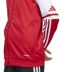 ADIDAS SQUADRA25 HOODY JR. - TEAM POWER RED 2/WHITE
