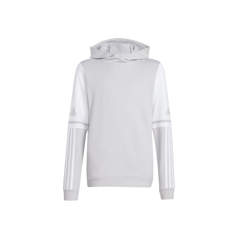 ADIDAS SQUADRA25 SWEAT HOODY JR. - TEAM LIGHT GREY/WHITE