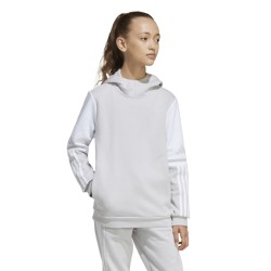 ADIDAS SQUADRA25 SWEAT HOODY JR. - TEAM LIGHT GREY/WHITE
