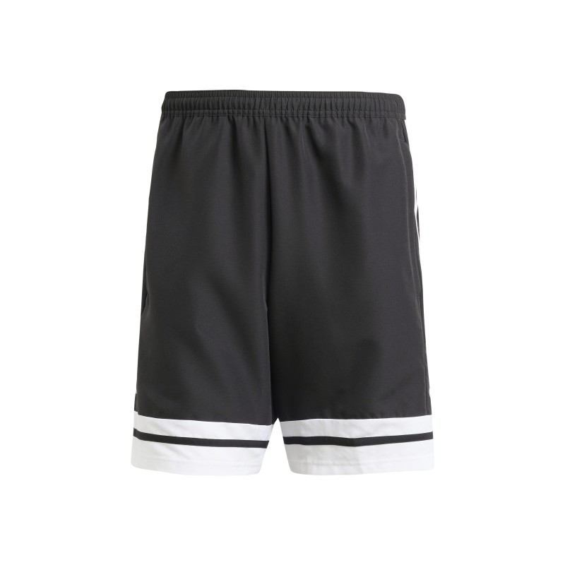 ADIDAS SQUADRA25 DOWNTIME WOVEN SHORT - BLACK/WHITE