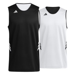 ADIDAS 3G SPEED REV. BASKETBALL AEROREADY JERSEYS JR. - BLACK/WHITE
