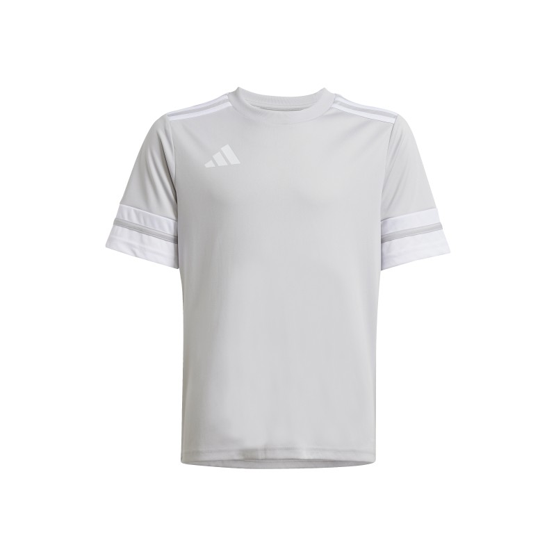 ADIDAS SQUADRA25 JERSEY SHORT SLEEVE JR. - TEAM LIGHT GREY/WHITE