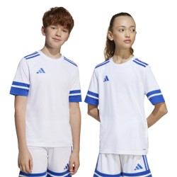 ADIDAS SQUADRA25 JERSEY SHORT SLEEVE JR. - WHITE/TEAM ROYAL BLUE