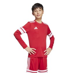 ADIDAS SQUADRA25 JERSEY LONG SLEEVE JR. - TEAM POWER RED 2/WHITE