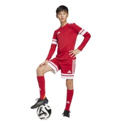ADIDAS SQUADRA25 JERSEY LONG SLEEVE JR. - TEAM POWER RED 2/WHITE