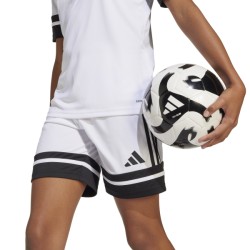 ADIDAS SQUADRA25 SHORTS JR. - WHITE/BLACK