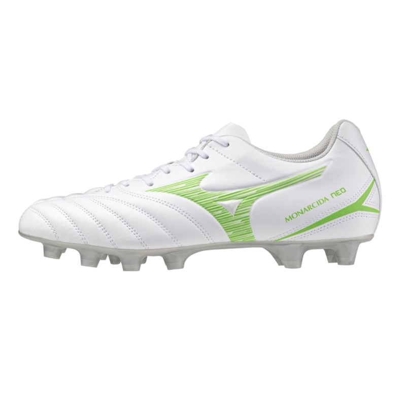 MIZUNO SCARPE MONARCIDA NEO 3 SELECT MD - WHITE/NEON GREEN