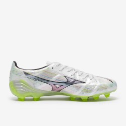 MIZUNO SCARPE ALPHA II ELITE MD - WHITE/SILVER IRIDISCENT