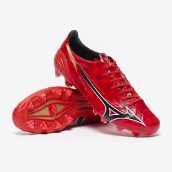 MIZUNO SCARPA MIZUNO ALPHA II JAPAN FG - RED/BLACK