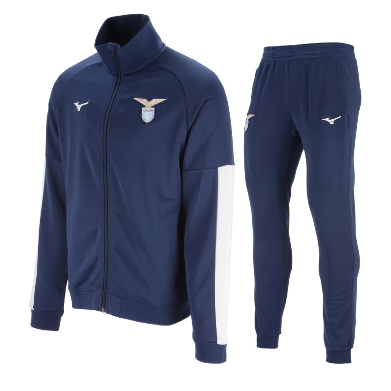 MIZUNO KNITTED TRAVEL SUIT SS LAZIO 25/26 JR - NAVY