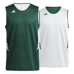 ADIDAS EVERYDAY PRO BBALL JERSEYS JR. - DRKGRN/WHITE