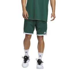 ADIDAS EVERYDAY PRO BBALL SHORTS - DRKGRN/WHITE