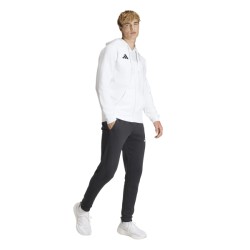 ADIDAS ENTRADA26 FULL ZIP HOODIE - WHITE/BLACK