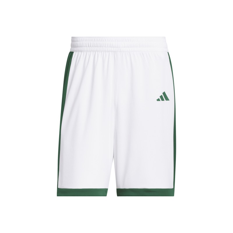 ADIDAS PULSE SPEED BBALL SHORTS - WHITE/DRKGRN