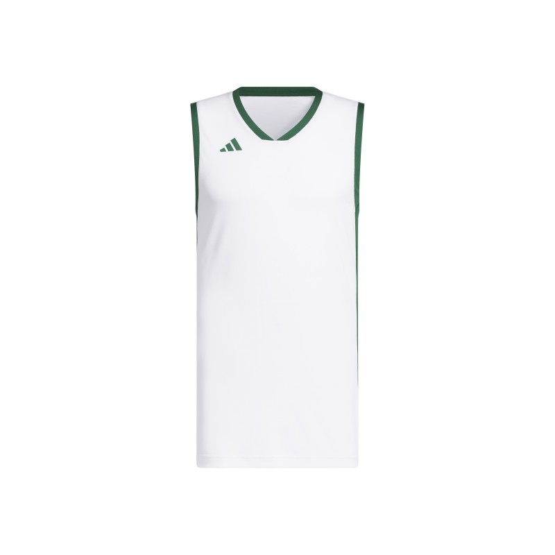 ADIDAS PULSE SPEED BBALL JERSEYS - WHITE/DRKGRN