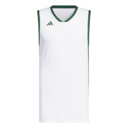 ADIDAS PULSE SPEED BBALL JERSEYS - WHITE/DRKGRN