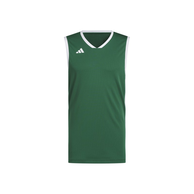 ADIDAS PULSE SPEED BBALL JERSEYS - DRKGRN/WHITE