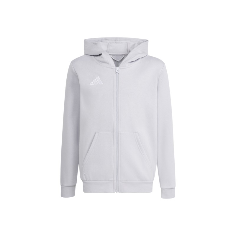 ADIDAS ENTRADA26 FULL ZIP HOODIE JR. - TMLGGR/WHITE