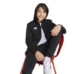 ADIDAS ENTRADA26 FULL ZIP HOODIE JR. - BLACK/WHITE
