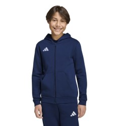 ADIDAS ENTRADA26 FULL ZIP HOODIE JR. - TENABL/WHITE