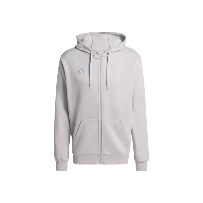 ADIDAS ENTRADA26 FULL ZIP HOODIE - TMLGGR/WHITE