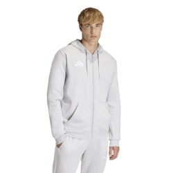 ADIDAS ENTRADA26 FULL ZIP HOODIE - TMLGGR/WHITE