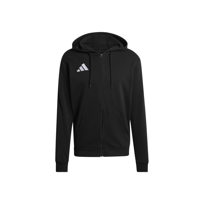ADIDAS ENTRADA26 FULL ZIP HOODIE - BLACK/WHITE