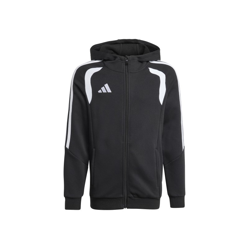 ADIDAS TIRO26 LEAGUE SW FZ HD JR. - BLACK/WHITE