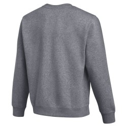 NIKE PARK 26 FLC CREW - CHARCOAL HEATHR/WHITE