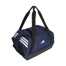 ADIDAS TIRO DUFFLE BAG SMALL WITH BOTTOM COMPARTMENT - TENABL/WHITE