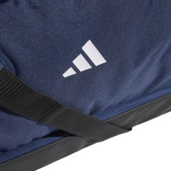 ADIDAS TIRO DUFFLE BAG LARGE WITH BOTTOM COMPARTMENT - TENABL/WHITE