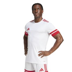 ADIDAS SQUADRA25 JERSEY SHORT SLEEVE - WHITE/TEAM POWER RED 2
