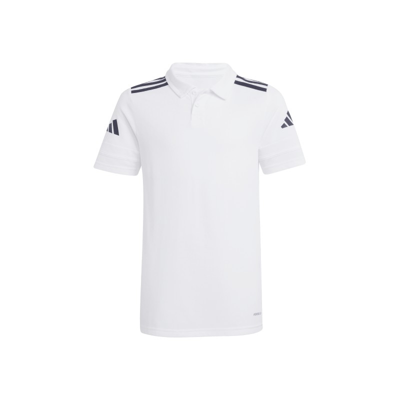 ADIDAS SQUADRA25 COTTON POLO JR. - WHITE/BLACK