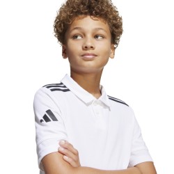 ADIDAS SQUADRA25 COTTON POLO JR. - WHITE/BLACK