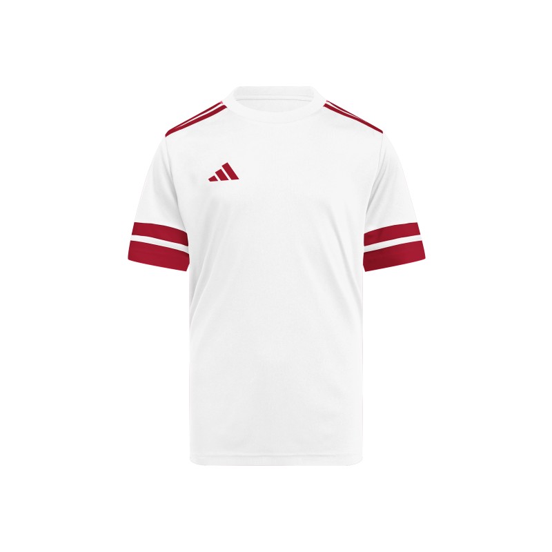ADIDAS SQUADRA25 JERSEY SHORT SLEEVE JR. - WHITE/TEAM POWER RED 2